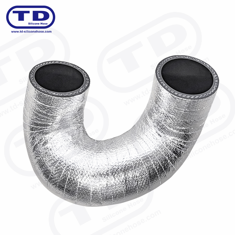 Silikonsko crijevo zamotano aluminijem