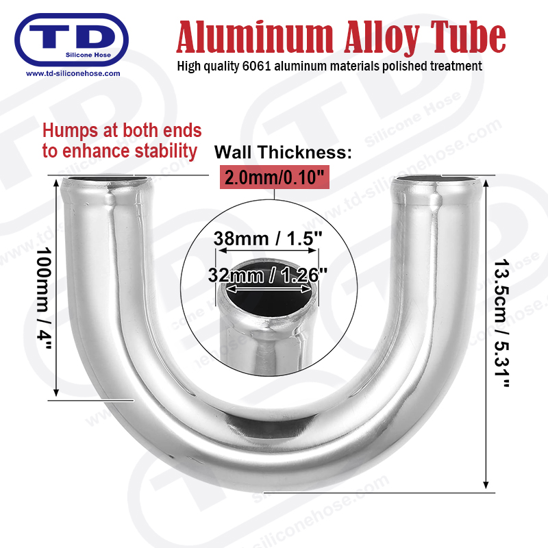 Aluminijska cijev 180 ° Lakat OD: 1,0 