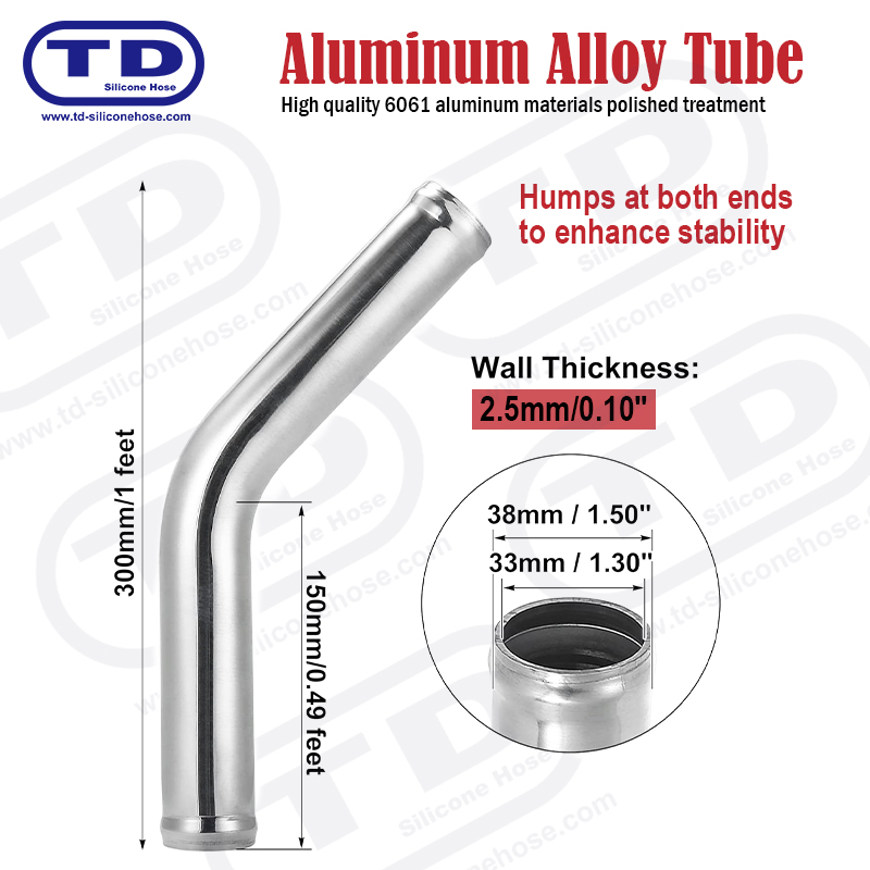 Aluminijska cijev 45 ° lakat OD: 1,0 