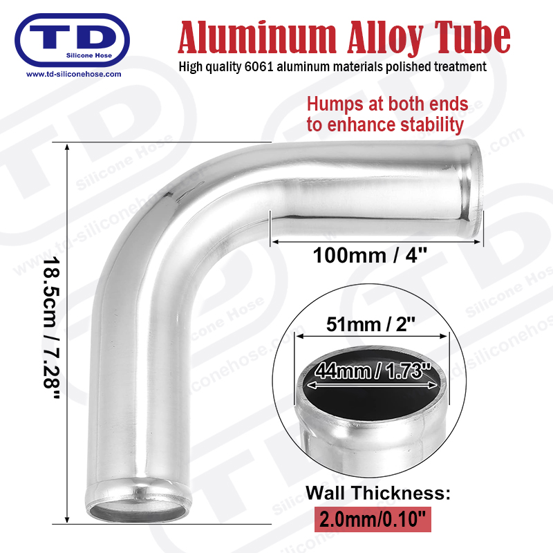 Aluminijska cijev 90 ° lakat OD: 1,0 